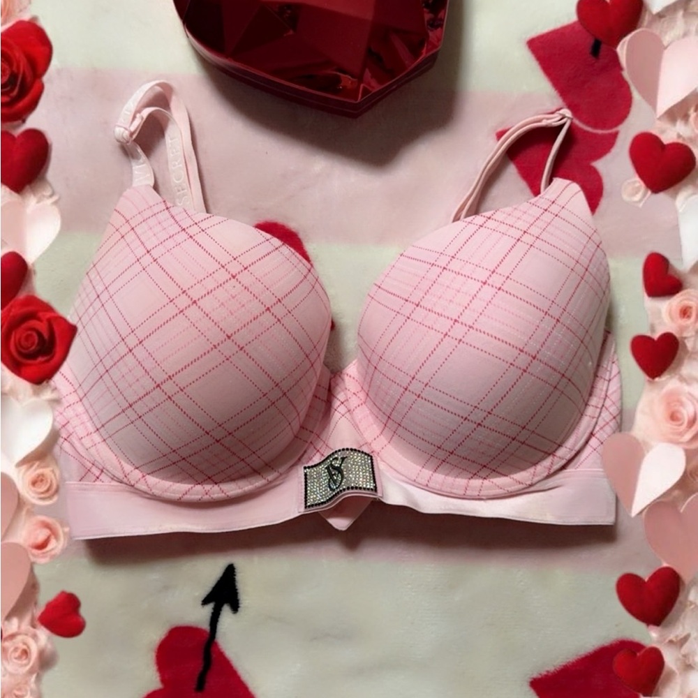Pink Plaid Blink Victoria Secret’s Women's Bra Size 34DD